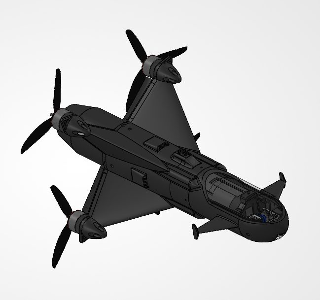 Rear three-quarter exterior CAD view